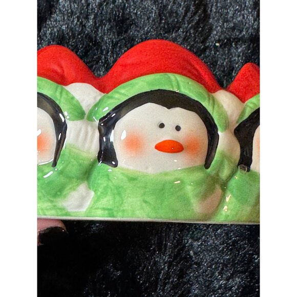 Festive Royal Norfolk Christmas Penguin Ceramic Bowl - Picture 5 of 6